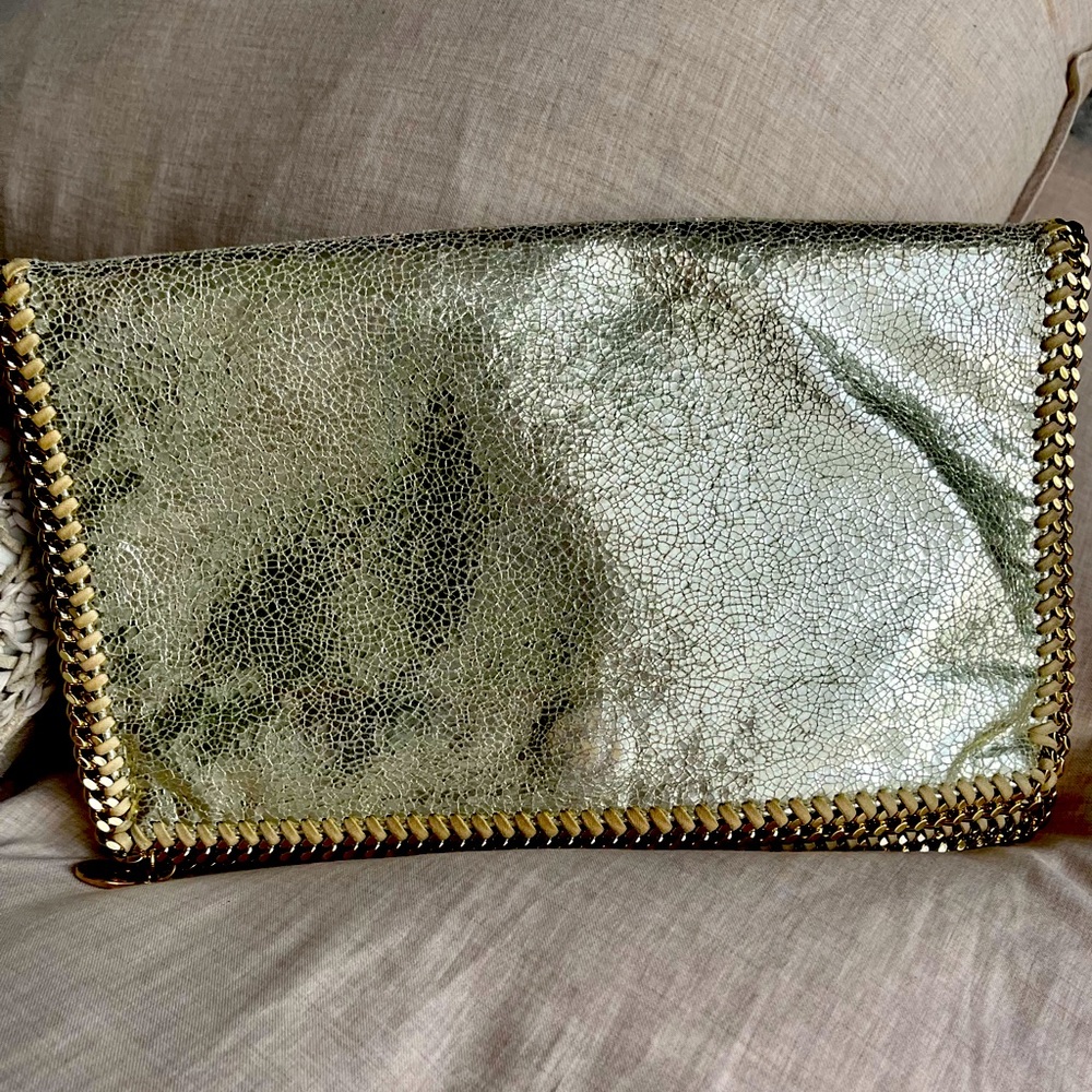 Stella McCartney Gold Falabella Clutch